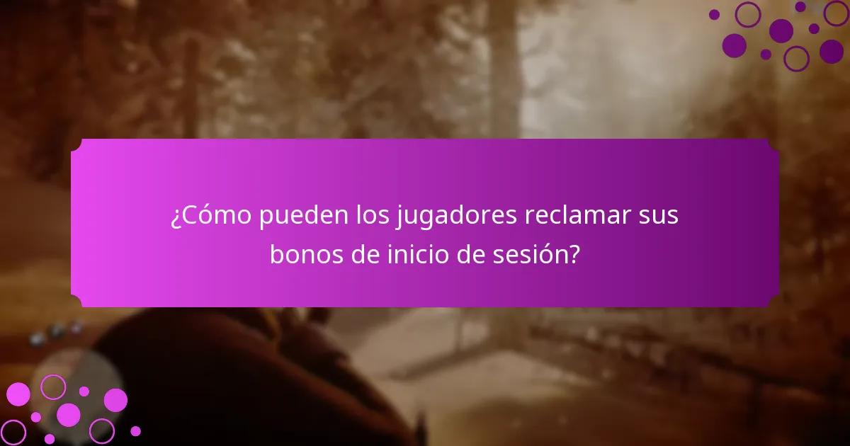 ¿Qué artículos únicos pueden recibir los jugadores como bonos de inicio de sesión?