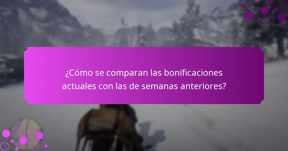 ¿Cuándo comienzan y terminan las bonificaciones de eventos semanales?