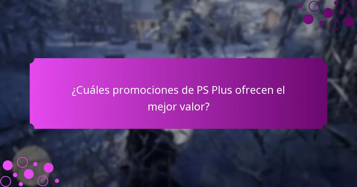 ¿Cuáles promociones de PS Plus ofrecen el mejor valor?