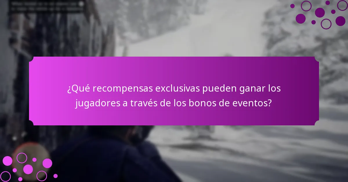 ¿Cuándo están disponibles los bonos de eventos?